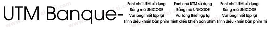 UTM Banque字体转换